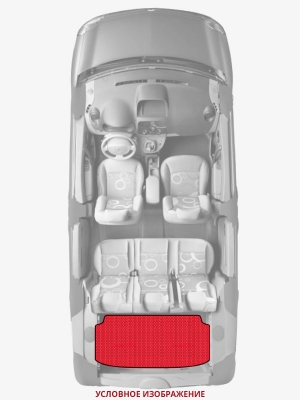 ЭВА коврики «Queen Lux» багажник для KIA Rio (4G)